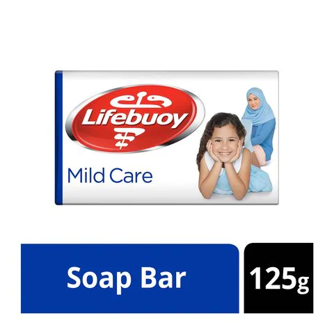 Lifebuoy Mild Care Bar Soap White 125g