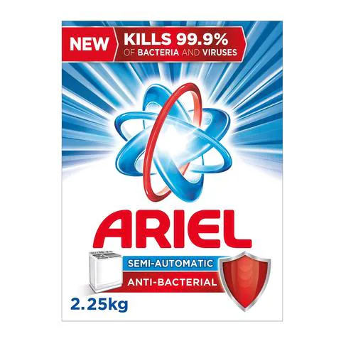 Ariel Anti-Bacterial Laundry Detergent Blue 2.25kg